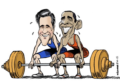 Obama Romney oct 2012