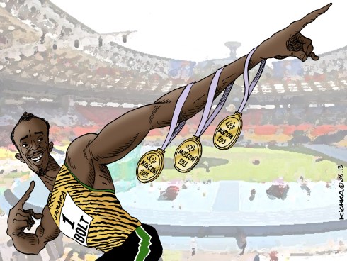 Usain Bolt Moscow 2013