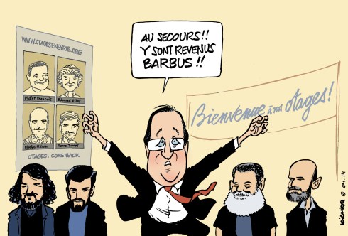 4 otages libérés 04.14