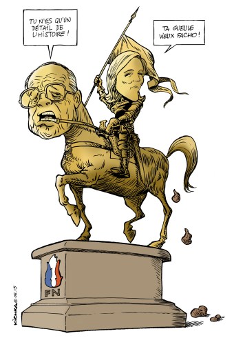 Le Pen père et fille 2015