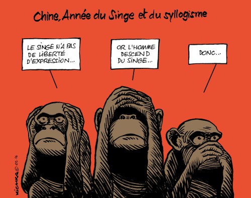 Chine année du singe