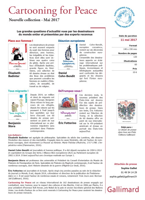 Gallimard Collection Cartooning for peace